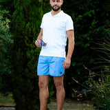 Short de bain uni Pebbleway - Cool Blue - PETROL INDUSTRIES HOMME