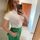 Polo côtelé femme Perlama - Ecru - Sun Valley femme