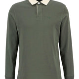 Polo piqué à manches longues Howtown - Thyme - BARBOUR HOMME