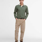 Polo piqué à manches longues Howtown - Thyme - BARBOUR HOMME