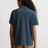 Polo piqué en jersey - Bleu doux - MARC'O POLO FEMME