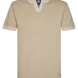 Polo piqué de coton Cayside - Light tan - PETROL INDUSTRIES HOMME