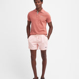 Polo piqué tartan en coton - Argile Rose - BARBOUR HOMME