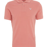 Polo piqué tartan en coton - Argile Rose - BARBOUR HOMME