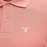 Polo piqué tartan en coton - Argile Rose - BARBOUR HOMME