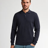 Polo tricoté à manches longues - Royal navy - PETROL INDUSTRIES