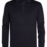 Polo tricoté à manches longues - Royal navy - PETROL INDUSTRIES