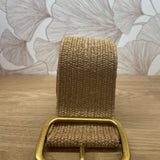 Ceinture tissée femme Popcorn - Camel - GRACE & MILA