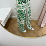 Pantalon fluide imprimé Prisla - Vert - LA PETITE ETOILE