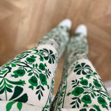 Pantalon fluide imprimé Prisla - Vert - LA PETITE ETOILE
