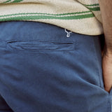 Pantalon fuselé en lin Dreuille - Marine - FAGUO HOMME