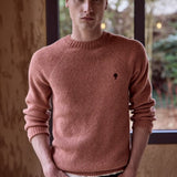 Pull en laine en homme Frehel - Rose clair - FAGUO HOMME