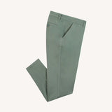 Pantalon Chino en coton sergé Brix regular - Vert clair - FAGUO HOMME