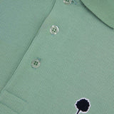 Polo en jersey piqué Lumigny - Vert clair - FAGUO HOMME