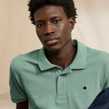 Polo en jersey piqué Lumigny - Vert clair - FAGUO HOMME