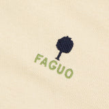 Sweat zippé en coton Amboise - Ecru - FAGUO HOMME