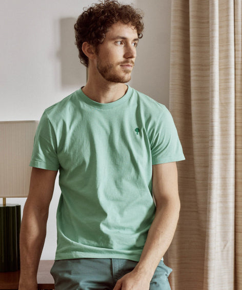 T-shirt en jersey Arcy - Bleu vert - FAGUO HOMME