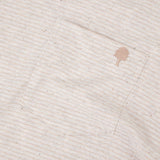 T-shirt rayé Olonne - Crème et beige - FAGUO HOMME