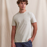 T-shirt rayé Olonne - Crème et beige - FAGUO HOMME