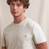 T-shirt rayé Olonne - Crème et beige - FAGUO HOMME
