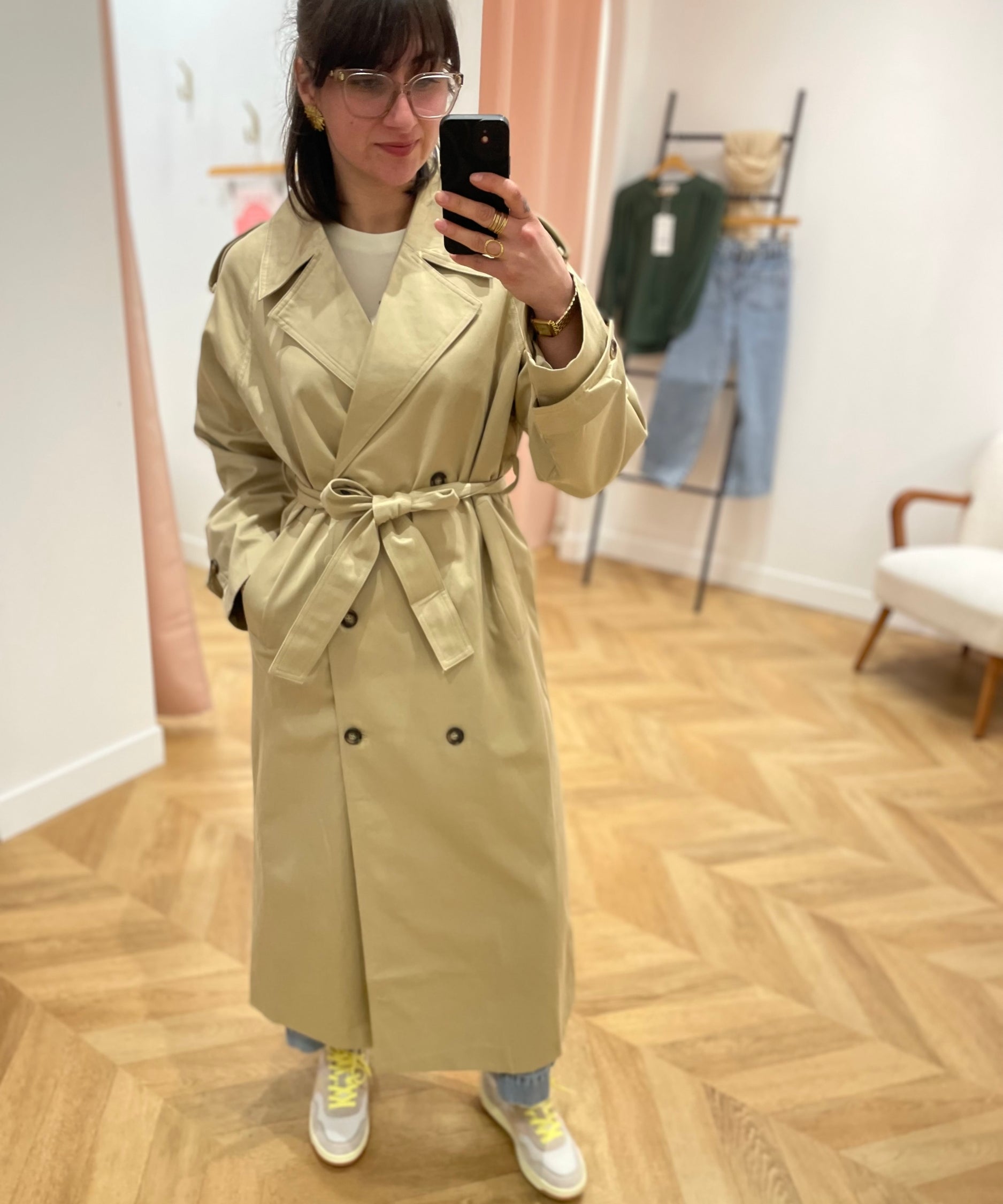 Trench long Proust - Beige - GRACE & MILA