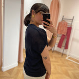 Pull col chemise - Marine - LOLA ESPELETA