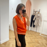 Pull sans manches - Orange - LOLA ESPELETA