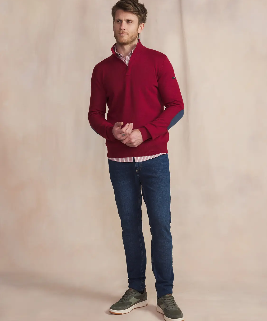 Pull à col camionneur homme Malikcam - Cepage rouge - TBS HOMME