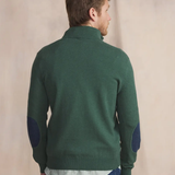 Pull à col camionneur homme Malikcam - Vert trefle - TBS HOMME