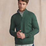 Pull à col camionneur homme Malikcam - Vert trefle - TBS HOMME