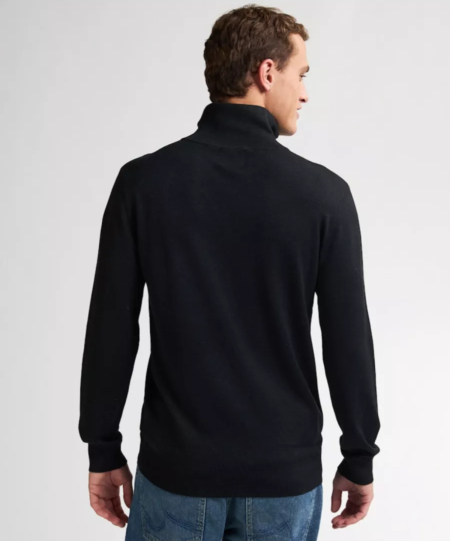 Pull à col tricoté homme - Noir profond - PETROL INDUSTRIES HOMME