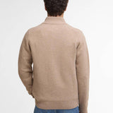 Pull à col zippé en laine Grangetown - Pierre délavée - BARBOUR HOMME