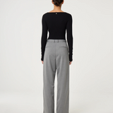 Pull ajusté col bateau Alida - Noir - FABIENNE CHAPOT