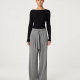 Pull ajusté col bateau Alida - Noir - FABIENNE CHAPOT