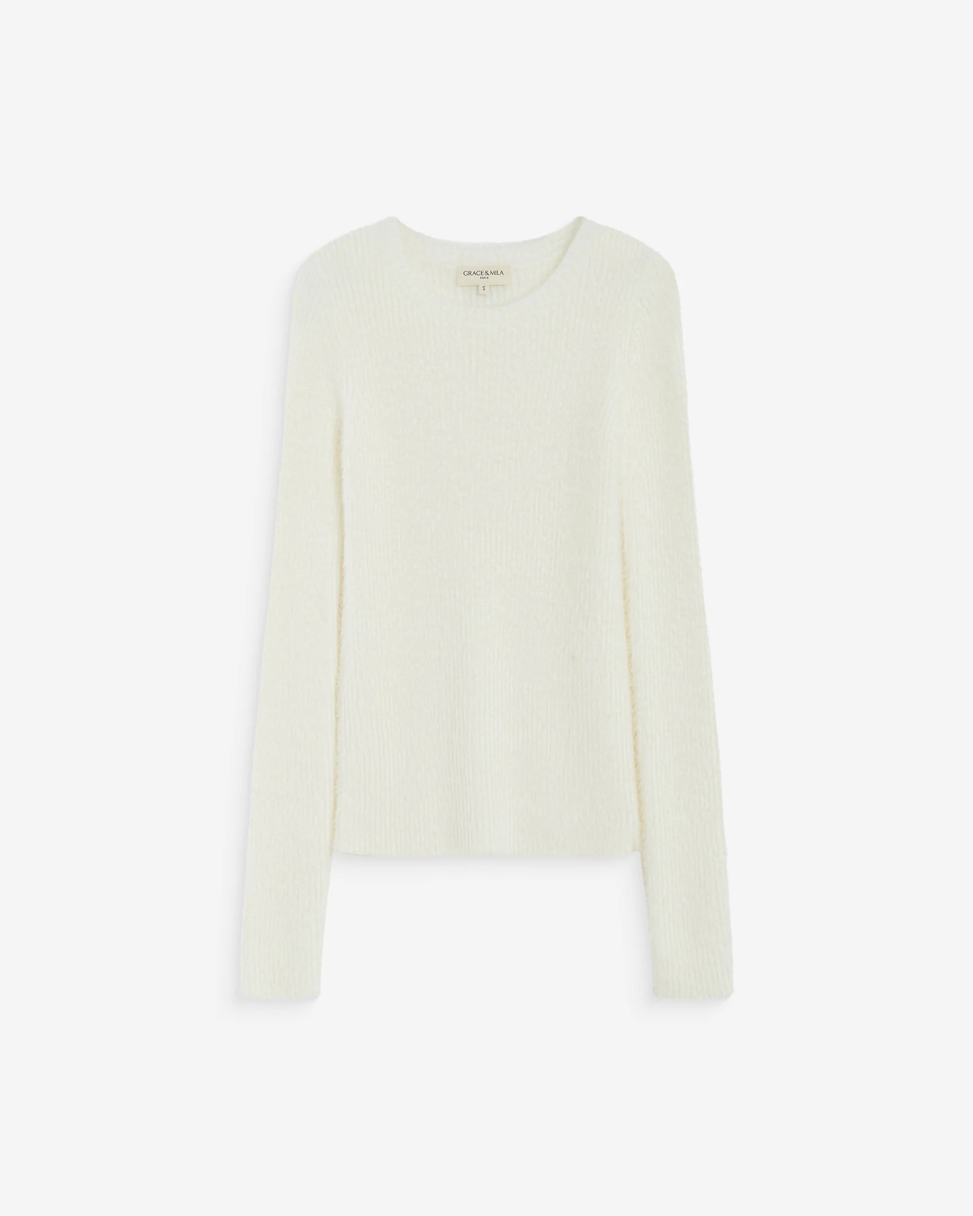 Pull AURYN GRACE & MILA écru – vue produit de face