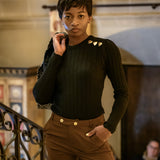 Pull Banda - Noir - FABIENNE CHAPOT
