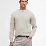 Pull basique à col rond Tisburry - Mist - BARBOUR HOMME