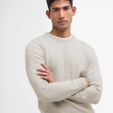 Pull basique à col rond Tisburry - Mist - BARBOUR HOMME