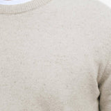 Pull basique à col rond Tisburry - Mist - BARBOUR HOMME
