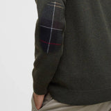 Pull basique en maille douce Holden - Olive marl - BARBOUR HOMME