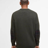 Pull basique en maille douce Holden - Olive marl - BARBOUR HOMME