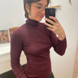 Pull col roulé Melena - Bordeaux - LA PETITE ETOILE