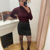 Pull col roulé Melena - Bordeaux - LA PETITE ETOILE