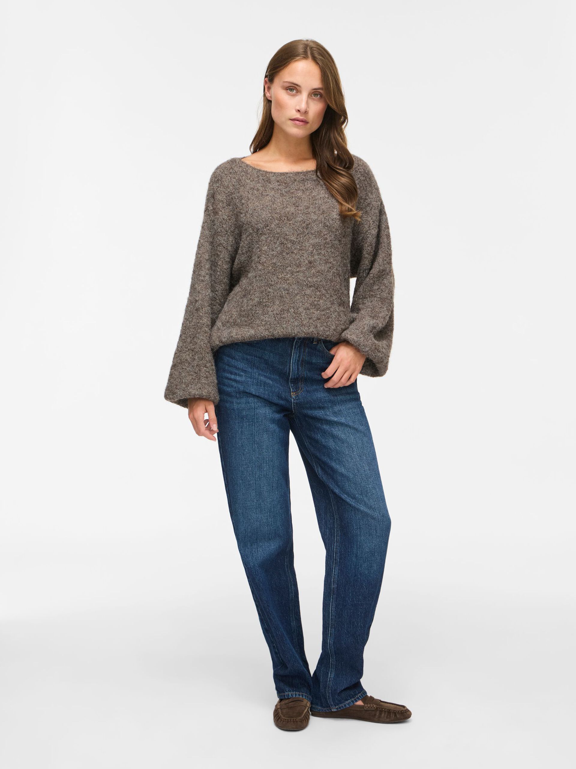 Pull col bateau VIMARLEY VILA Falcon – porté avec jean brut
