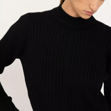 Pull col montant Ubenna - Noir - SUN VALLEY FEMME