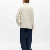 Pull col roulé OBJMALI OBJECT Birch – porté de dos