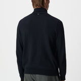 Pull col roulé en coton et cachemire - Marine foncé - IKKS MEN