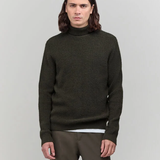 Pull Col Roulé - Dark Kaki - IKKS HOMME