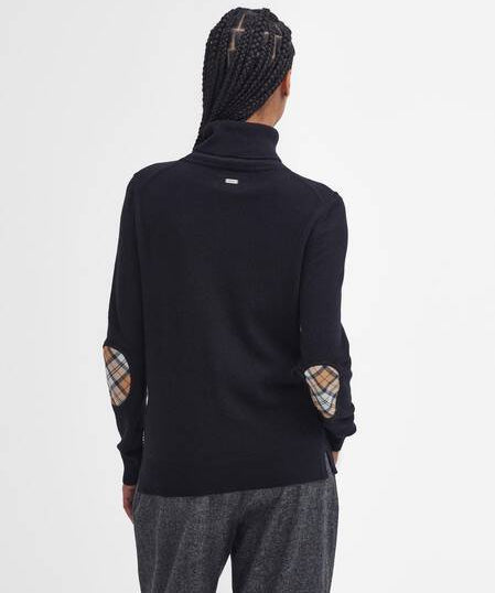 Pull Pendle à col roulé - Tartan noir et hessois - BARBOUR FEMME