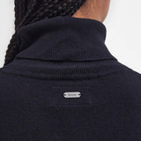 Pull Pendle à col roulé - Tartan noir et hessois - BARBOUR FEMME